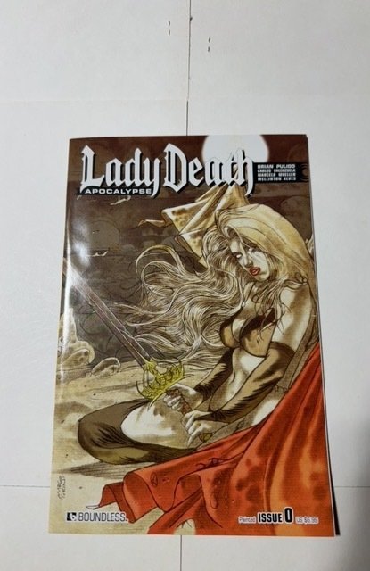 Lady Death: Apocalypse #0 (2015), raw comic book in NM condition — front cover