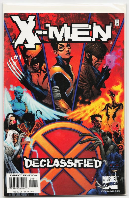 X-Men: Declassified (2000) X-Men (2000), raw, ungraded comic book — front cover