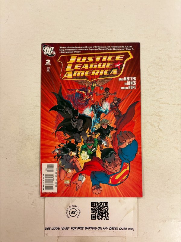 Justice League of America #2 (DC Comics, 2006), raw comic book in NM condition — front cover