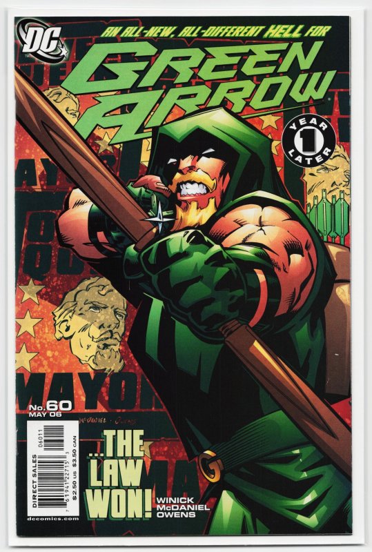 Green Arrow #60 (DC Comics, 2006), raw, ungraded comic book — front cover