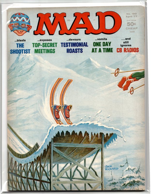 Mad #190 (1977), raw, ungraded comic book — front cover