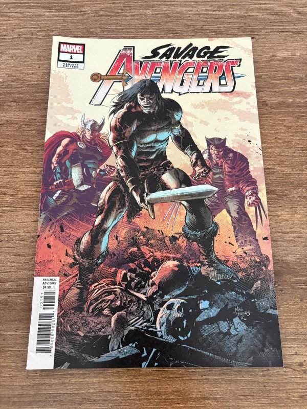 Savage Avengers #1 (Marvel Comics), raw comic book in NM condition — front cover