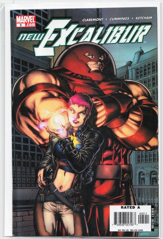 New Excalibur #5 (Marvel Comics, 2006), raw, ungraded comic book — front cover