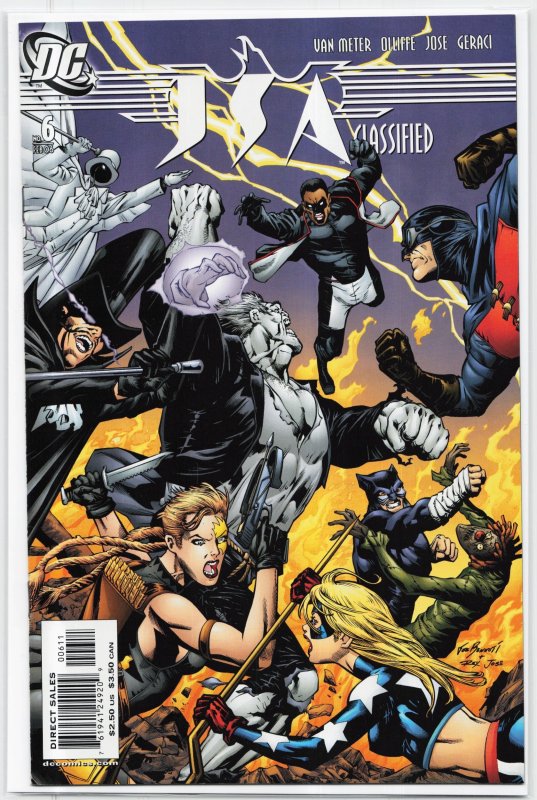 JSA: Classified #6 (2006), raw, ungraded comic book — front cover