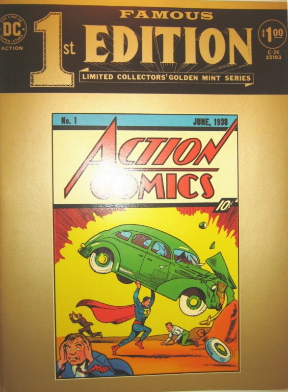 Famous First Edition #1 (1974), raw, ungraded comic book — front cover