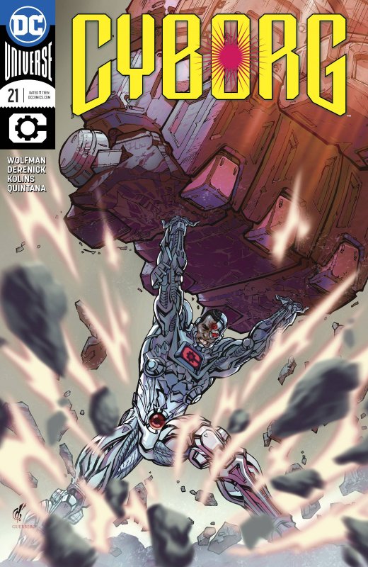 Cyborg #21 (DC Comics, 2018), raw, ungraded comic book — front cover