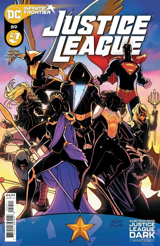 Justice League #59 (DC Comics, 2021), raw, ungraded comic book — front cover