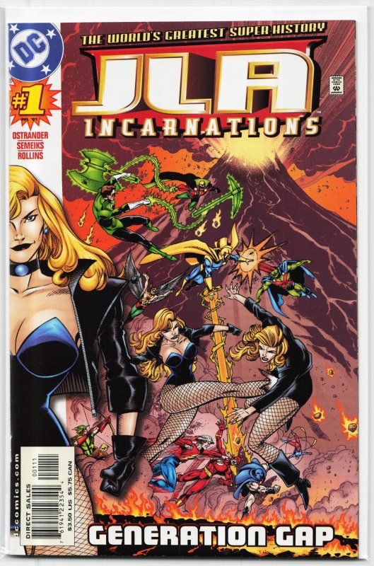 JLA: Incarnations #1 (2001), raw, ungraded comic book — front cover