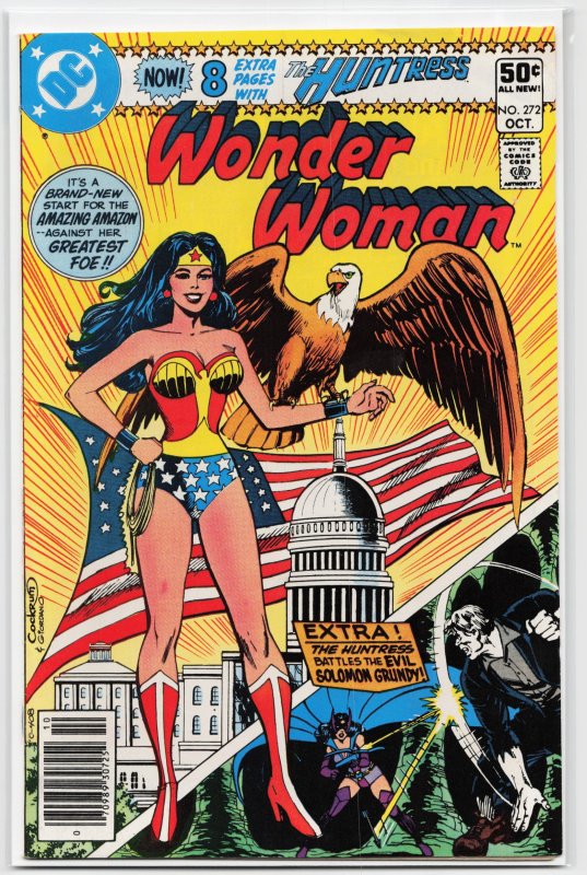 Wonder Woman #272 (DC Comics, 1980), raw, ungraded comic book — front cover