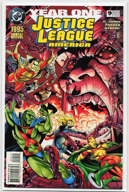 Justice League America Annual #9 (1995), raw, ungraded comic book — front cover