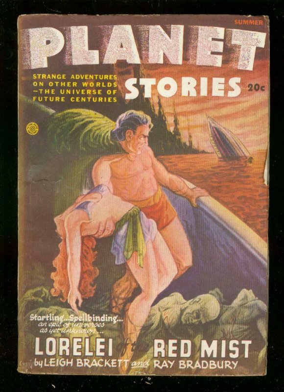 Planet Stories-Sum 1946-Million Year Picnic-R Bradbury FN (1946), raw comic book in FN condition — front cover