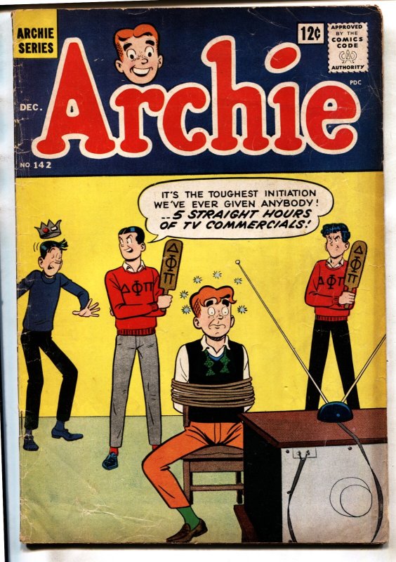 Archie #142, raw, ungraded comic book — front cover