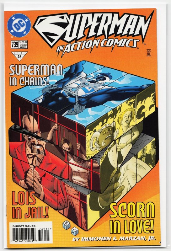 Action Comics #739 (DC Comics, 1997), raw, ungraded comic book — front cover