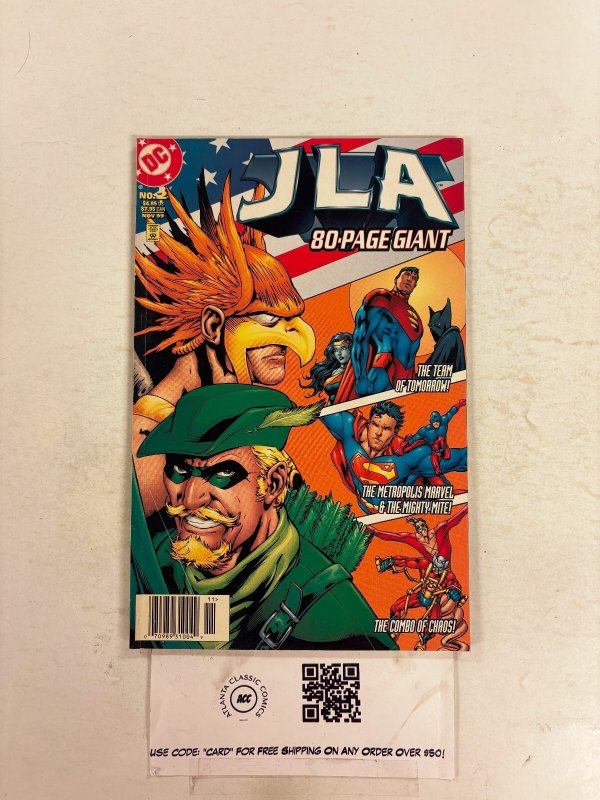 JLA 80-Page Giant #2 (DC Comics, 1999), raw comic book in NM condition — front cover