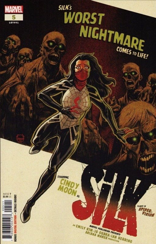 Silk #5 (Marvel Comics, 2023), raw, ungraded comic book — front cover