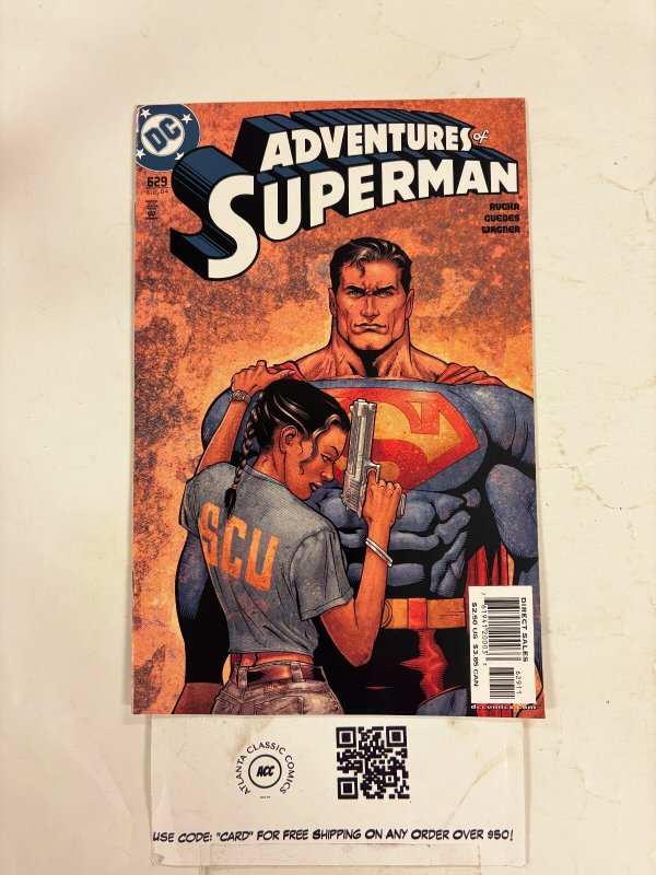Adventures of Superman #629 (DC Comics), raw comic book in NM condition — front cover