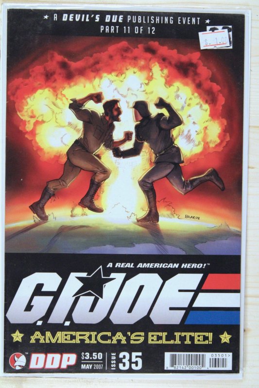 G.I. Joe: America's Elite #35 (2008), raw comic book in NM 9.4 condition — front cover