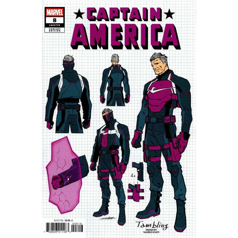 Captain America #8 (Marvel Comics, 2026), raw, ungraded comic book — front cover