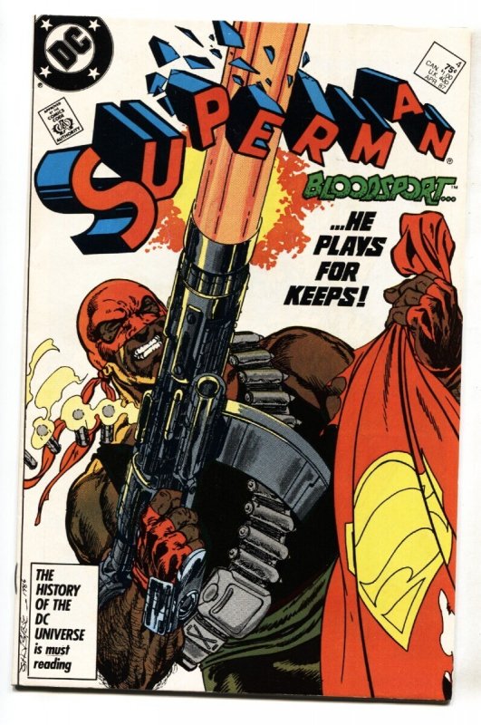 Superman #4 (DC Comics, 1987), raw comic book in VF/NM condition — front cover