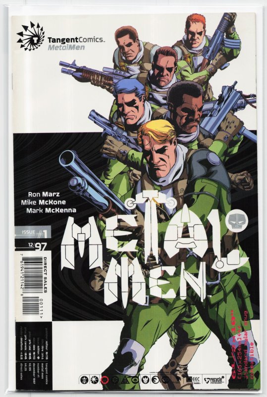 Tangent Comics/ Metal Men (1997) Tangent (1997), raw, ungraded comic book — front cover