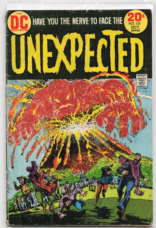 The Unexpected #151 (DC Comics, 1973), raw, ungraded comic book — front cover