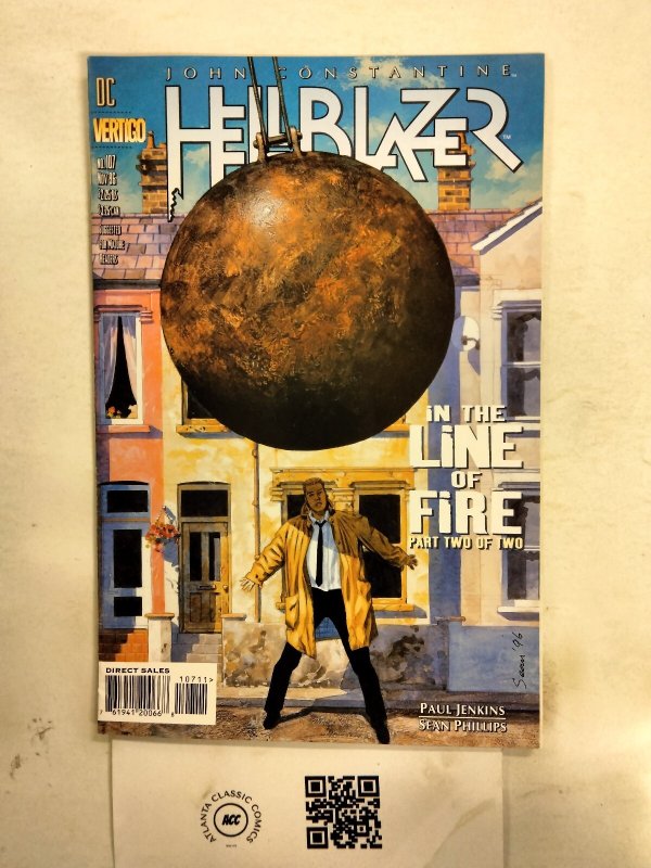 Hellblazer #107 (DC Comics), raw comic book in NM condition — front cover