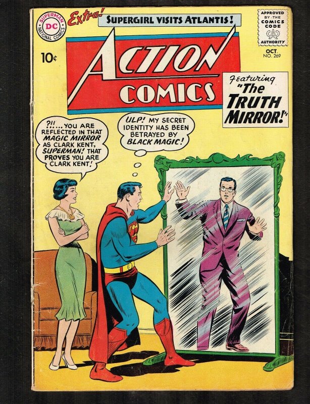 Action Comics #269 (DC Comics, 1960), raw comic book in 3.5 condition — front cover