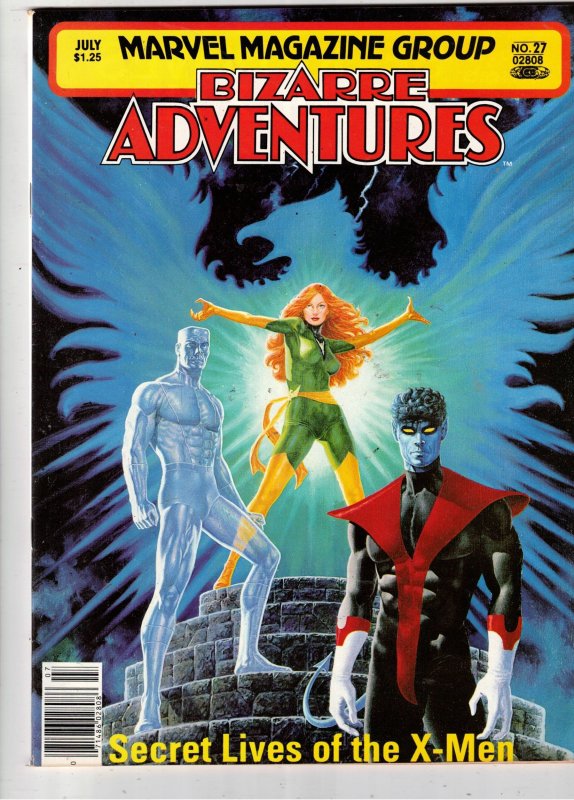 Bizarre Adventures #27 (Marvel Comics, 1981), raw comic book in VF/NM condition — front cover