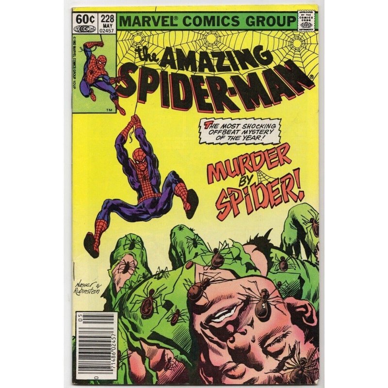Amazing Spider-Man #228 (Marvel Comics, 1982), raw comic book in VF 8.0 condition — front cover