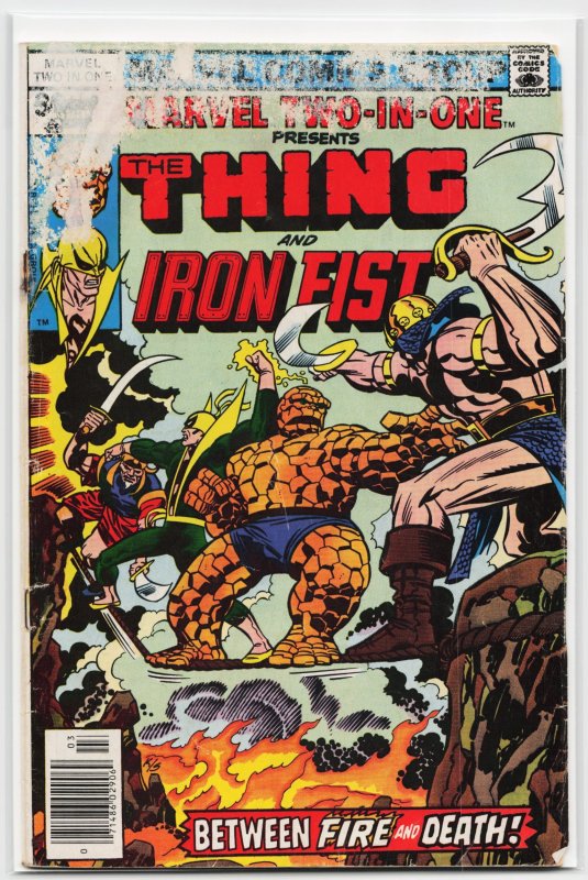 Marvel Two-in-One #25 (Marvel Comics, 1977), raw, ungraded comic book — front cover