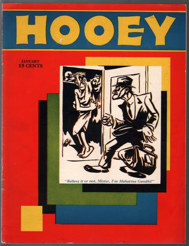Hooey #1, raw comic book in VF condition — front cover