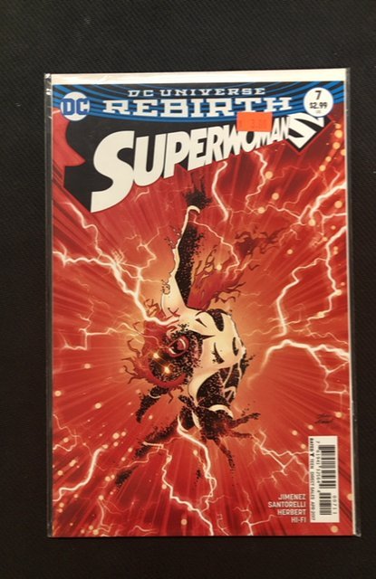 Superwoman #7 (2017), raw, ungraded comic book — front cover