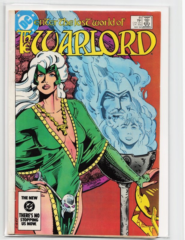 Warlord #81 (DC Comics, 1984), raw, ungraded comic book — front cover