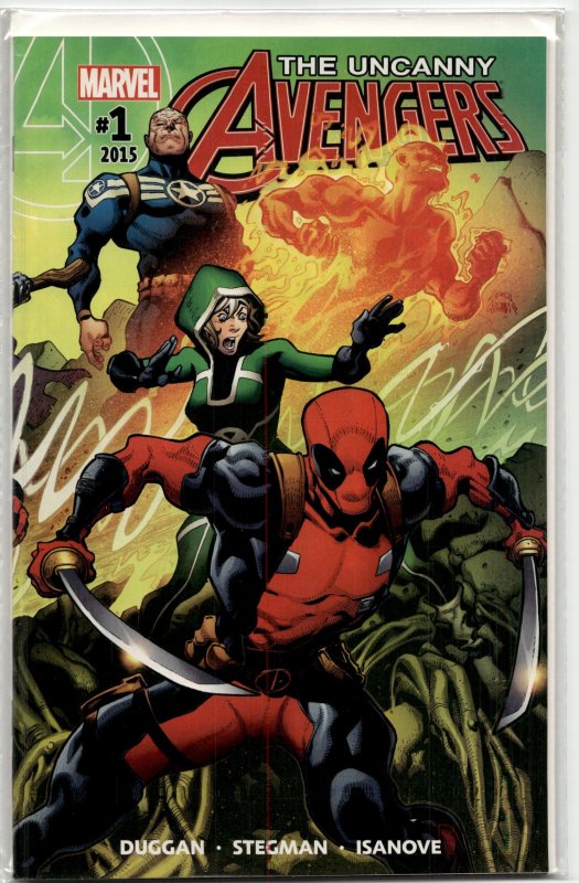 Uncanny Avengers #1 (Marvel Comics, 2015), raw, ungraded comic book — front cover