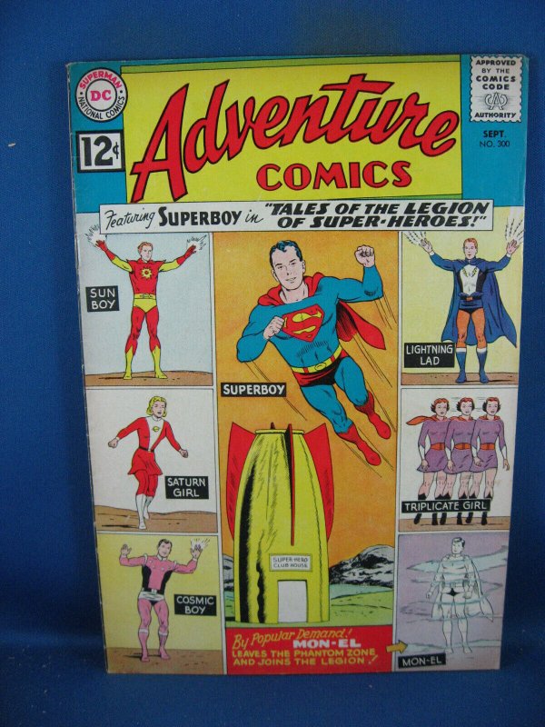 Adventure Comics #300 (DC Comics, 1962), raw, ungraded comic book — front cover
