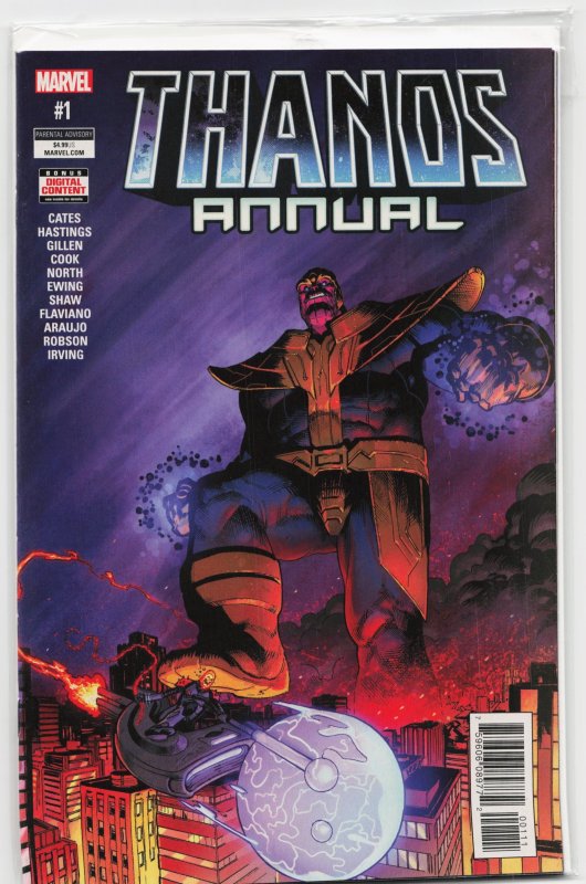 Thanos Annual (2018) Thanos (Marvel Comics, 2018), raw, ungraded comic book — front cover