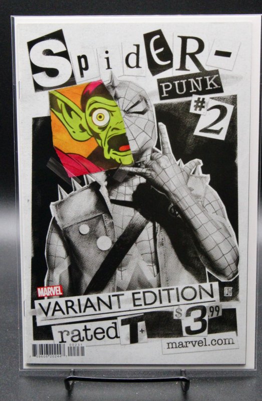 Spider-Punk #2 (Marvel Comics, 2022), raw, ungraded comic book — front cover
