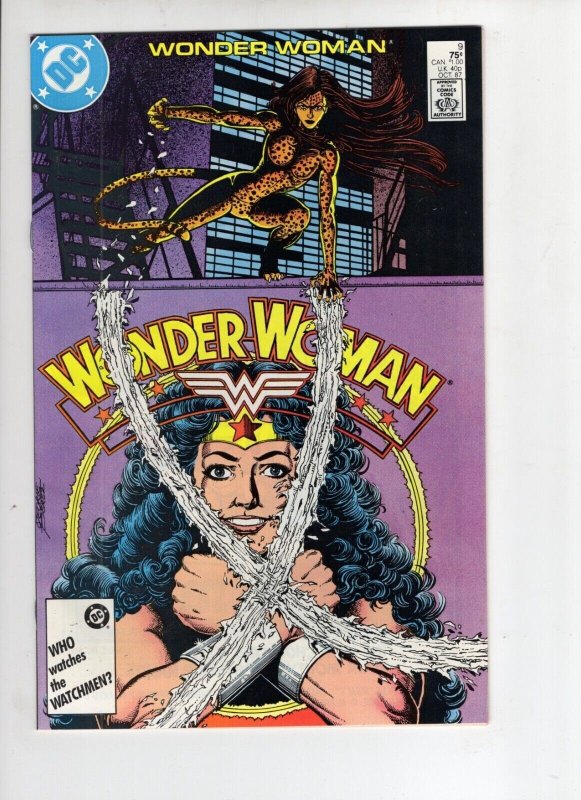 Wonder Woman #9 (DC Comics, 1987), raw comic book in NM- 9.2 condition — front cover