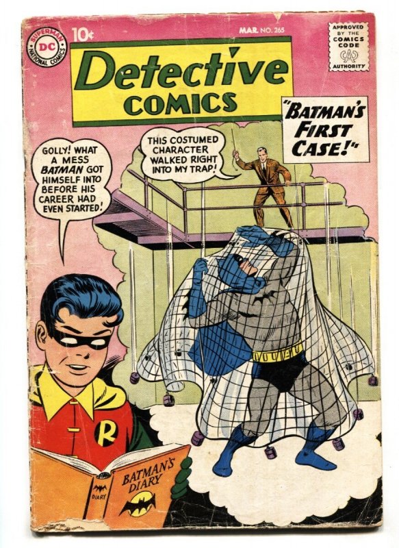Detective #265 - 1959 - DC - G - Comic Book (DC Comics, 1959), raw, ungraded comic book — front cover
