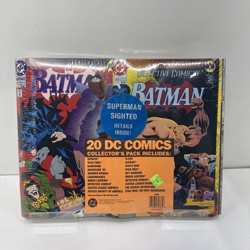 *20-Lot* DC Comics Sealed 1993 Era Batman Superman Justice League (DC Comics, 1993), raw, ungraded comic book — front cover