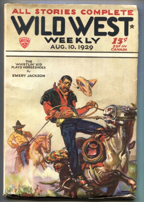 Pulp: Wild West Weekly Pulp August #10, raw, ungraded comic book — front cover