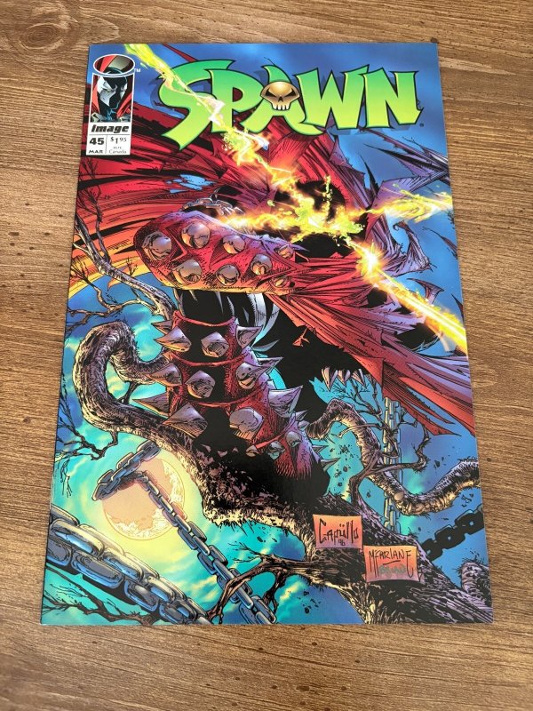 Spawn #45 (Image Comics, 1996), raw comic book in NM condition — front cover