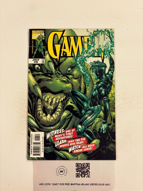 Gambit #6 (Marvel Comics, 1999), raw comic book in NM condition — front cover