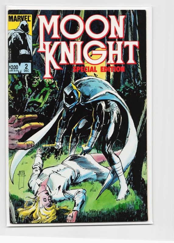Moon Knight: The Special Edition #2 (Marvel Comics, 1983), raw, ungraded comic book — front cover