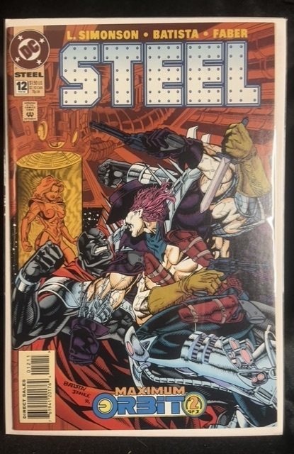 Steel #12 (DC Comics, 1995), raw, ungraded comic book — front cover