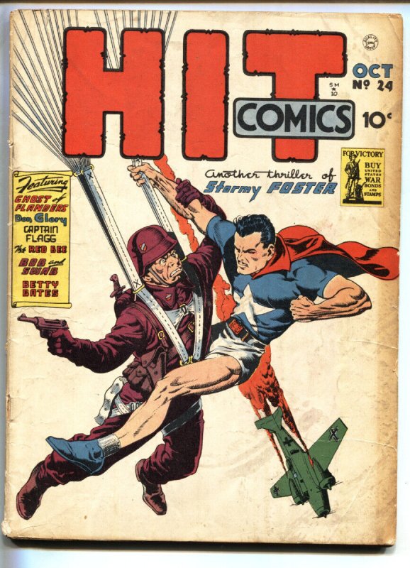 Hit Comics #24, raw, ungraded comic book — front cover