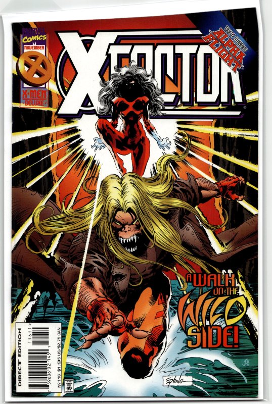 X-Factor #116 (Marvel Comics, 1995), raw, ungraded comic book — front cover