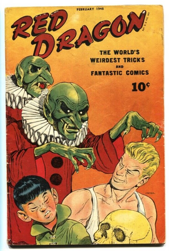 Red Dragon #2 (1948), raw, ungraded comic book — front cover