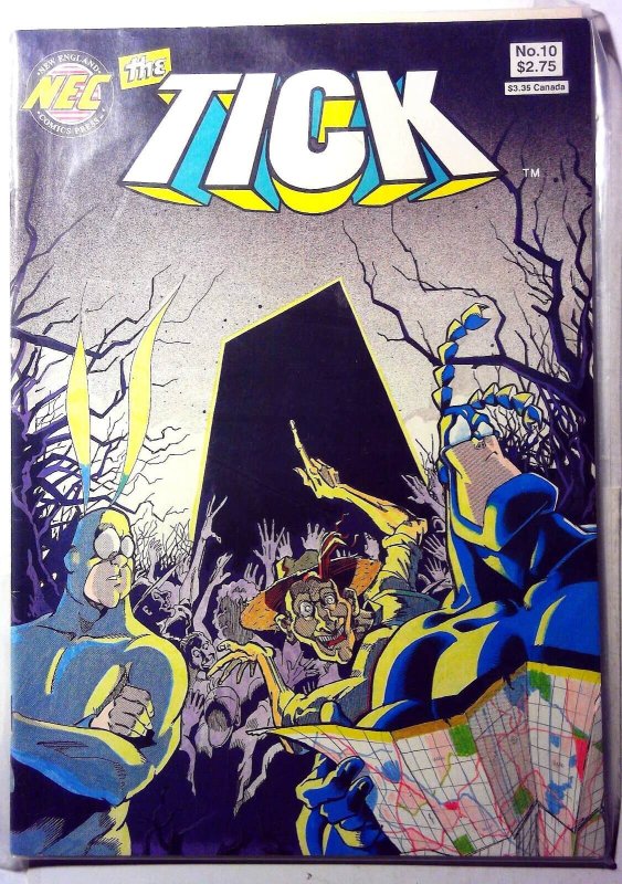 The Tick #10 (1991), raw, ungraded comic book — front cover