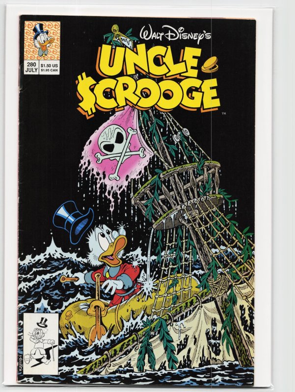 Uncle Scrooge #280 (1993), raw, ungraded comic book — front cover
